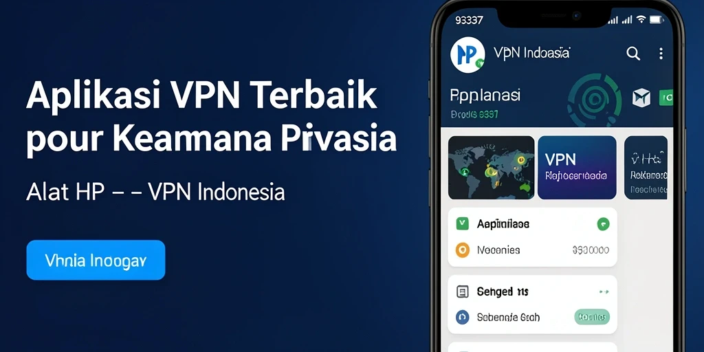 Antarmuka simpel dan fungsional dari aplikasi VPN 93337