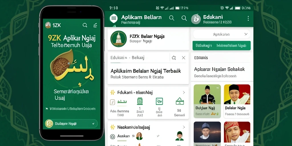 Antarmuka pengguna aplikasi 9ZK yang menarik dan interaktif.