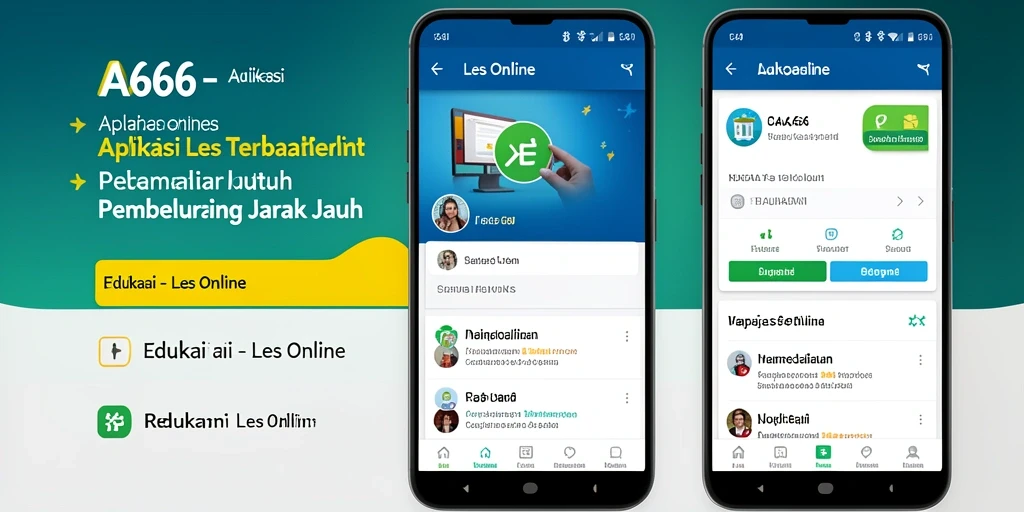 Antarmuka AA666 yang menarik dan mudah digunakan untuk Les Online.