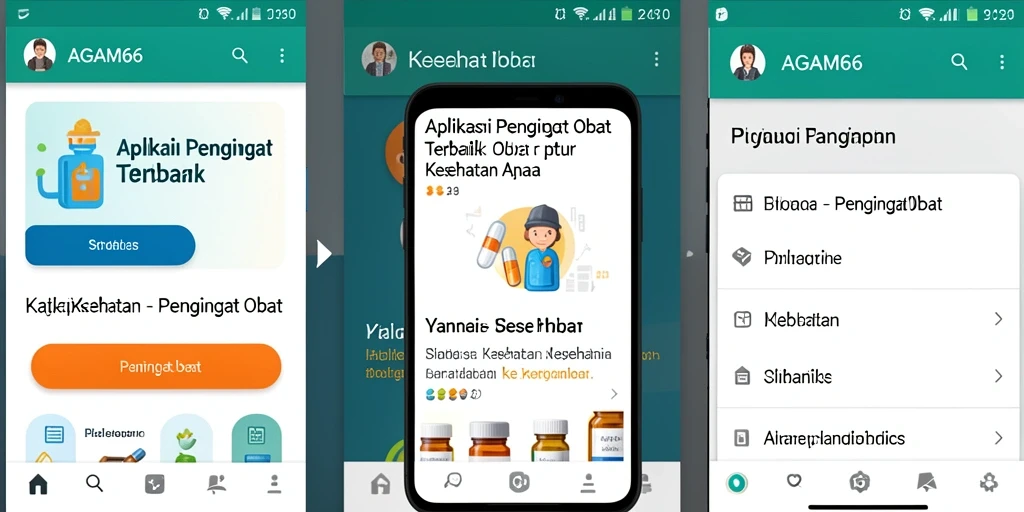 Antarmuka aplikasi AGAM66 yang sederhana dan intuitif.