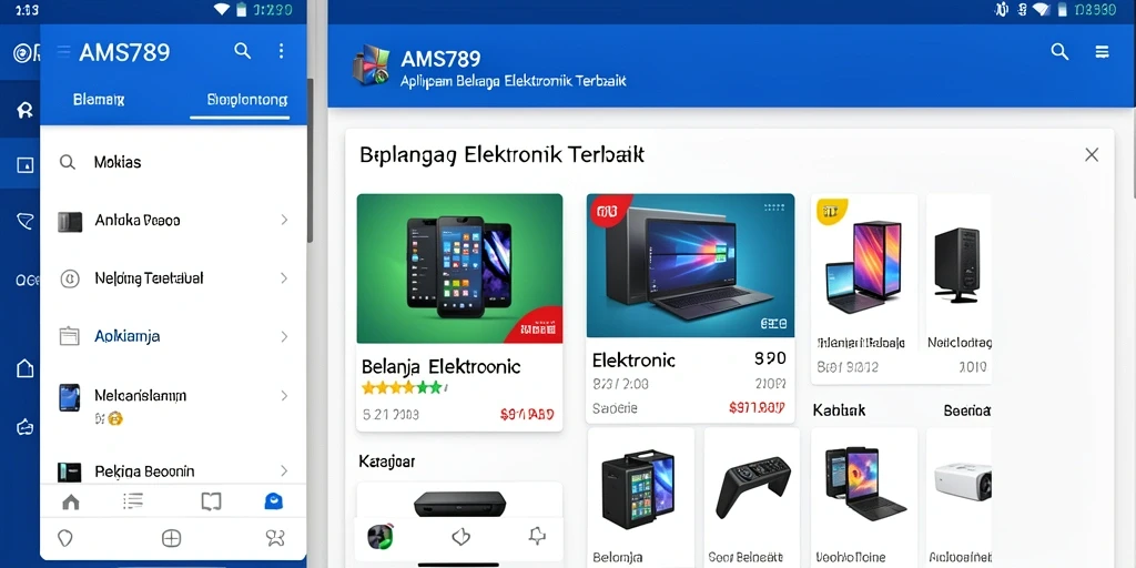 Tampilan antarmuka utama AMS789 yang menarik dan fungsional.