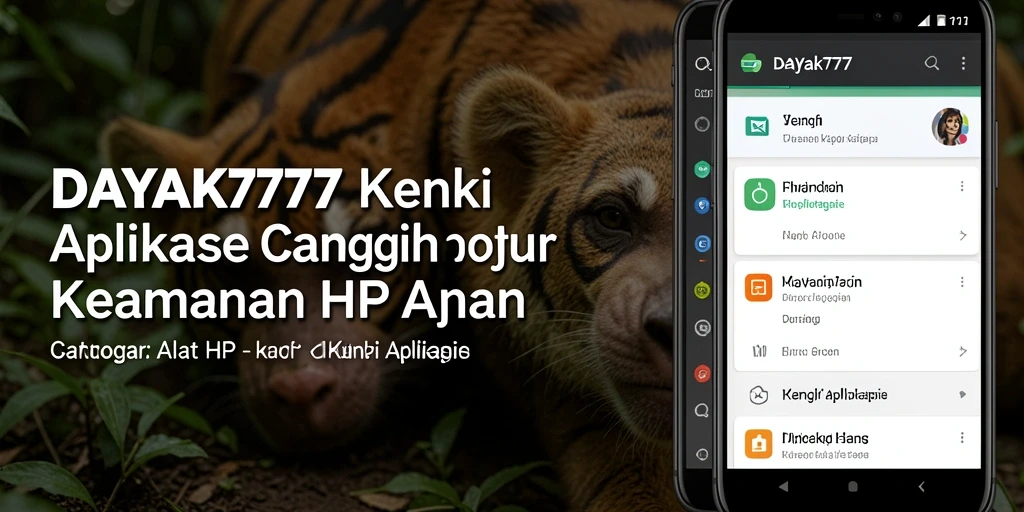 Tampilan antarmuka DAYAK777 yang mudah digunakan dan menarik.