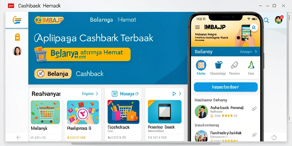 Antarmuka IMBAJP menampilkan berbagai penawaran Cashback menarik.