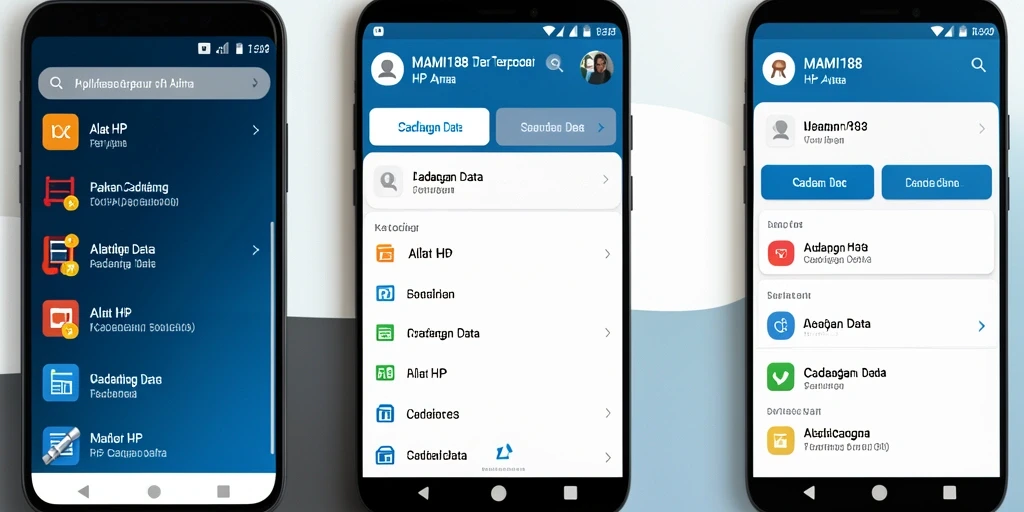 Antarmuka MAMI188 yang intuitif dan fitur cadangan data yang lengkap.