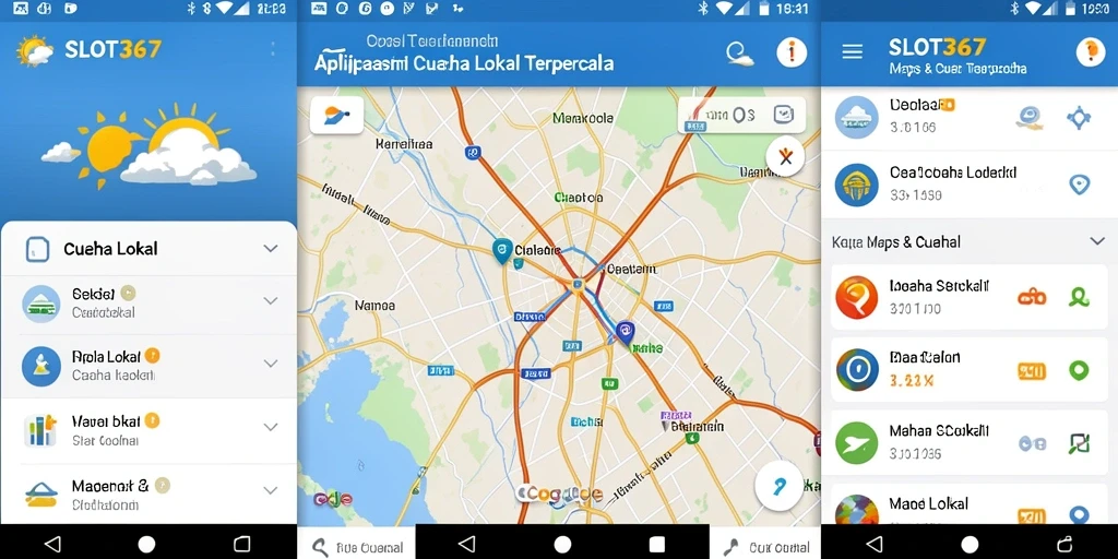 Antarmuka SLOT367 yang menampilkan informasi cuaca lokal terbaru.